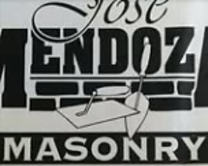 Jose Mendoza Masonry job-site sign